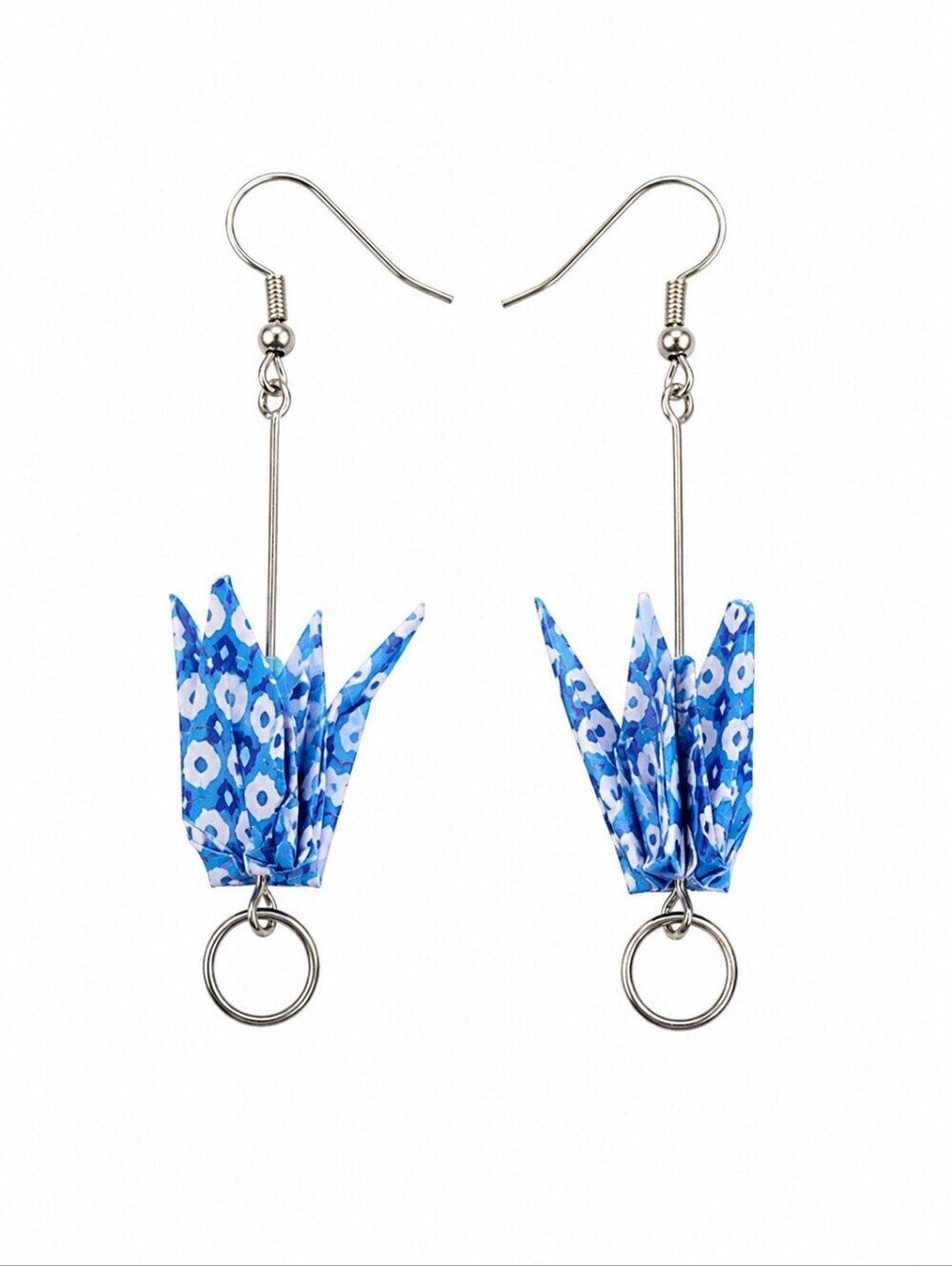 3/$30 Origami Floral Drop Dangle Hook Earrings